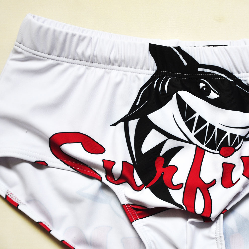 Men's Swimwear Swimming Trunks Shark Pattern Quick Dry Swimsuit Beachwear Surfing Shorts The Clothing Company Sydney