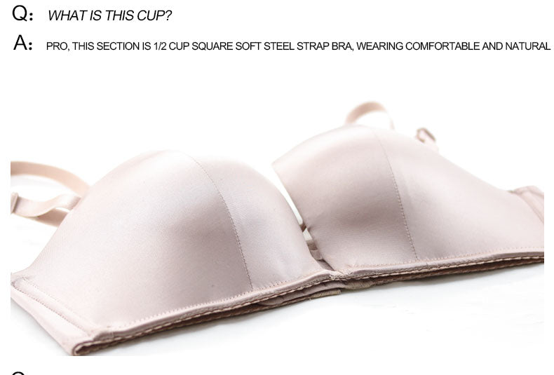 Half Cup 1/2 Cup Small chest Push Up Smooth Seamless Bra Memory Soft Underwire Bra The Clothing Company Sydney