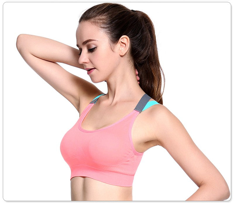 Cross Strap Back Women Sports Bra,Professional Quick Dry Padded Shockproof Gym Fitness Running Yoga Sport Brassiere Top The Clothing Company Sydney