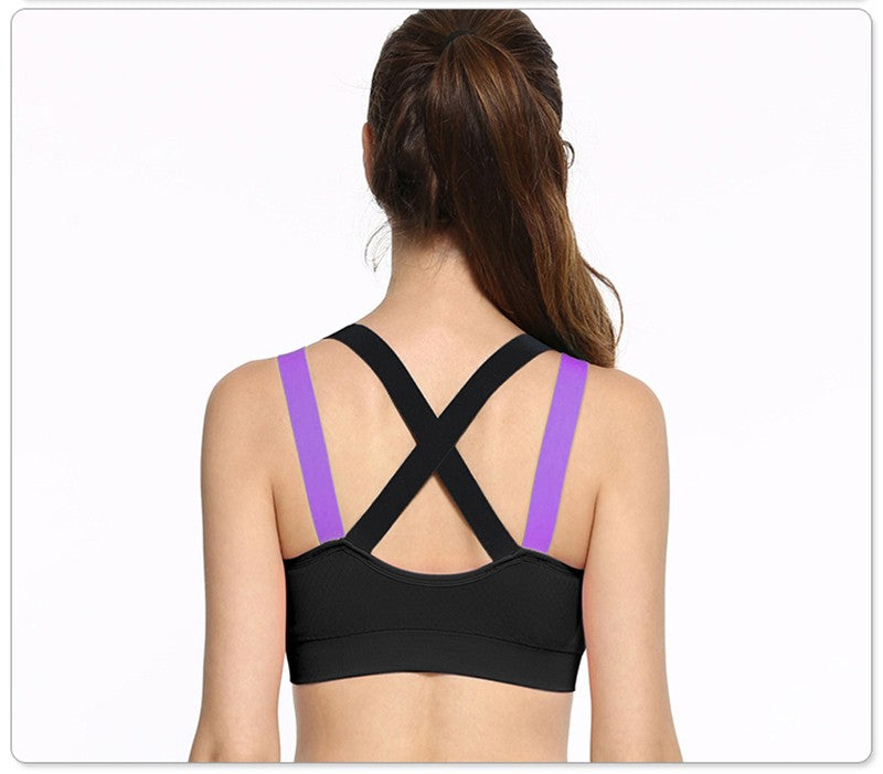 Cross Strap Back Women Sports Bra,Professional Quick Dry Padded Shockproof Gym Fitness Running Yoga Sport Brassiere Top The Clothing Company Sydney