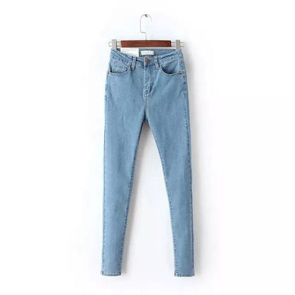 Vintage Fit High Waist  Elastic Denim Skinny Jeans Classic Pencil Pants The Clothing Company Sydney