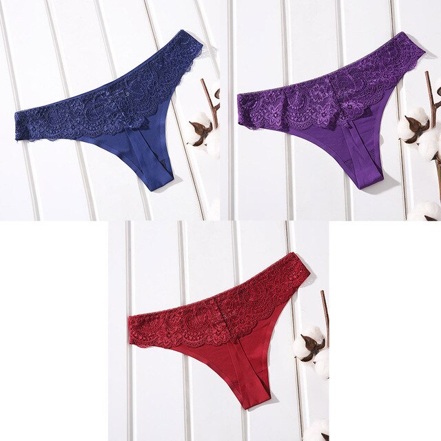 3 Piece Sexy Seamless Cotton G-string Sexy Seamless Thong Underwear Panties The Clothing Company Sydney