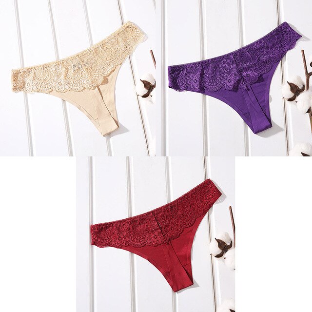 3 Piece Sexy Seamless Cotton G-string Sexy Seamless Thong Underwear Panties The Clothing Company Sydney