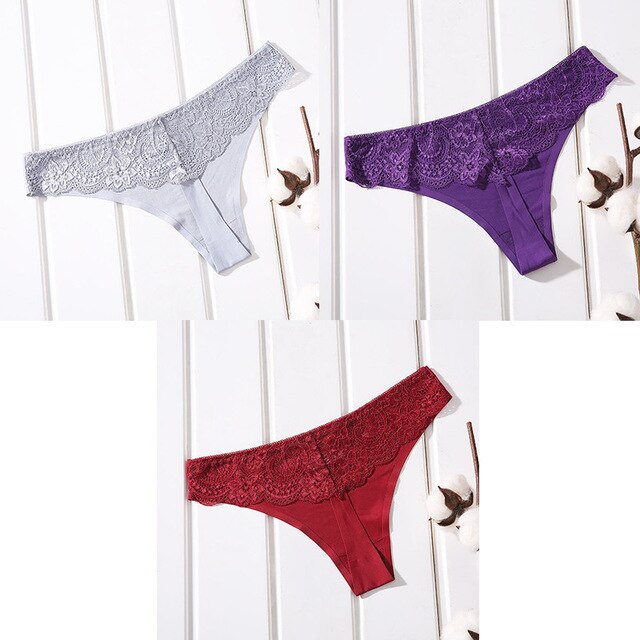 3 Piece Sexy Seamless Cotton G-string Sexy Seamless Thong Underwear Panties The Clothing Company Sydney