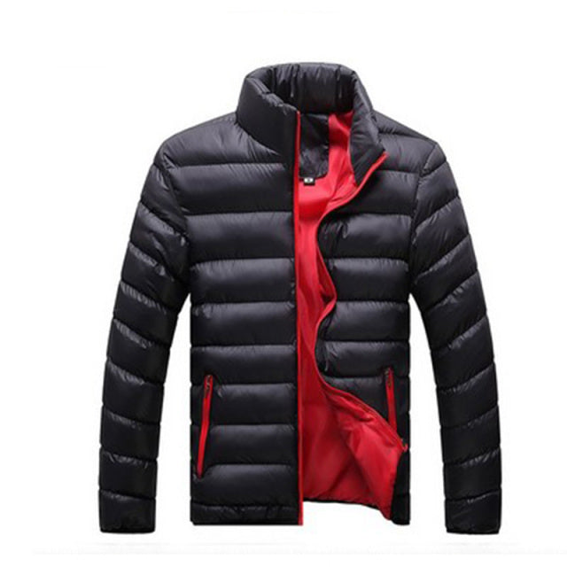 Stand Collar Parka Jacket Men's Solid Thick Jackets and Coats Winter Parkas The Clothing Company Sydney