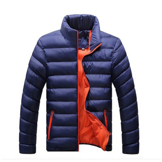 Stand Collar Parka Jacket Men's Solid Thick Jackets and Coats Winter Parkas The Clothing Company Sydney