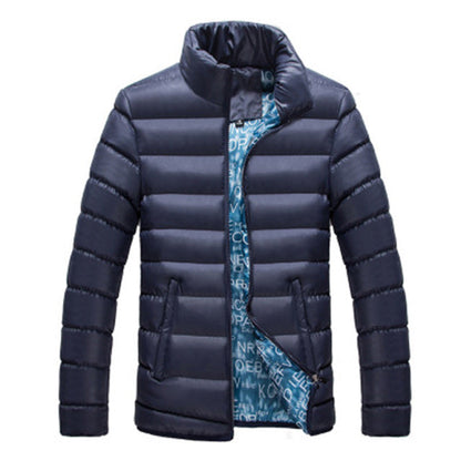 Stand Collar Parka Jacket Men's Solid Thick Jackets and Coats Winter Parkas The Clothing Company Sydney