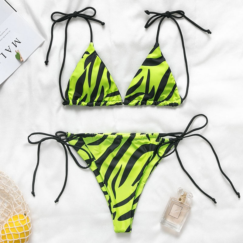 One-piece Bodysuit swimsuit String bikinis Triangle swimwear High cut bathing suit Micro bikini Trikini The Clothing Company Sydney