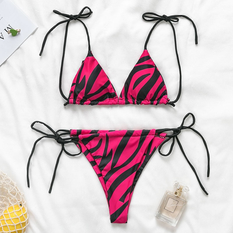 One-piece Bodysuit swimsuit String bikinis Triangle swimwear High cut bathing suit Micro bikini Trikini The Clothing Company Sydney