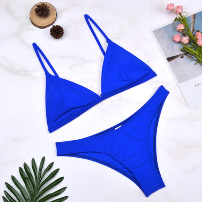 2 Piece Thong Swimwear Female Swimsuits Solid Bikini set Brazilian Bathing Suit Beachwear The Clothing Company Sydney