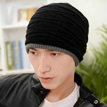 Beanies Knitted Men's Ladies Winter Men Caps Warm Fur Winter Beanie Fleece Knit Bonnet  Hat The Clothing Company Sydney