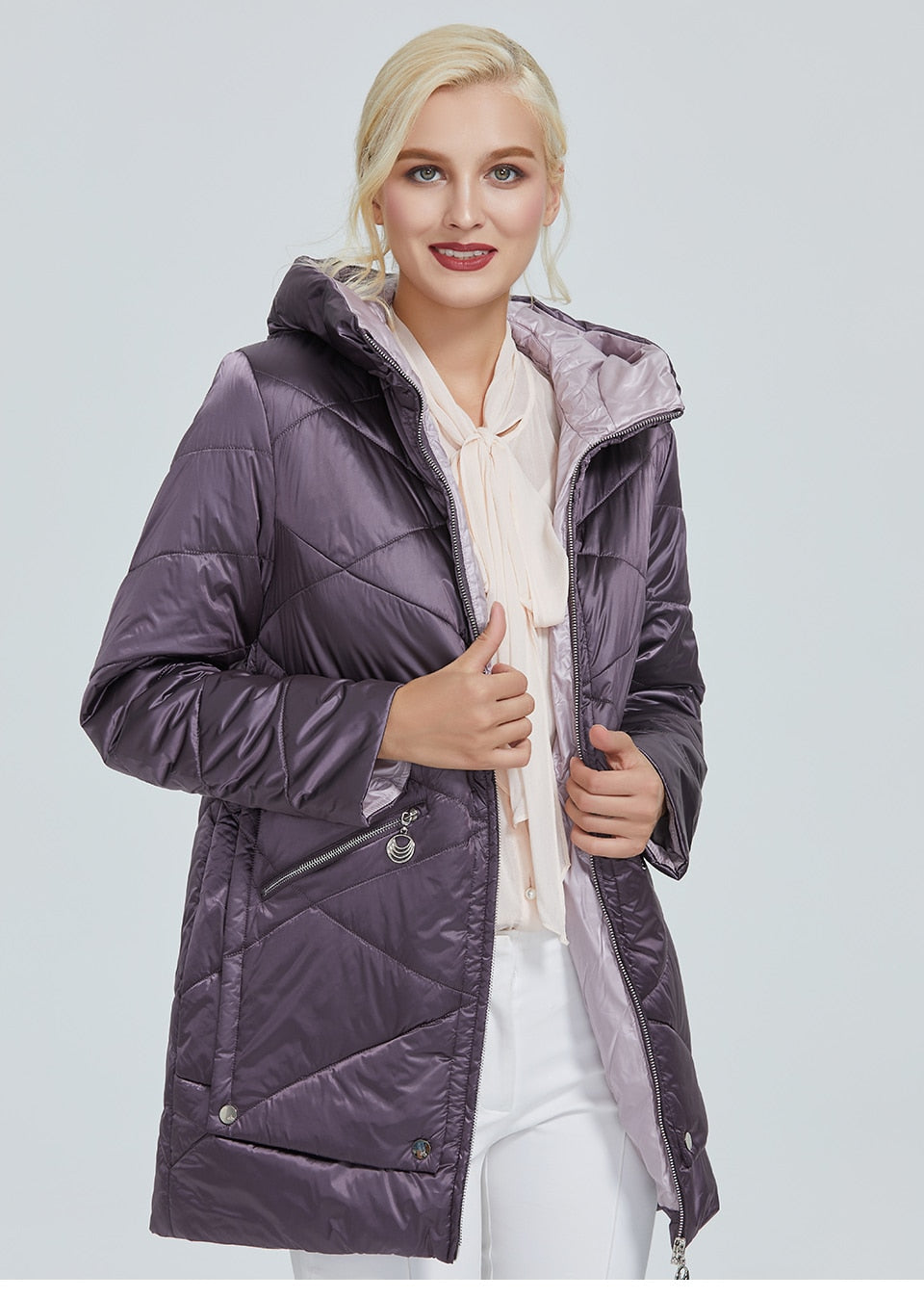 Waterproof fabric with cap design thick cotton Puffer warm parka Winter Jacket The Clothing Company Sydney