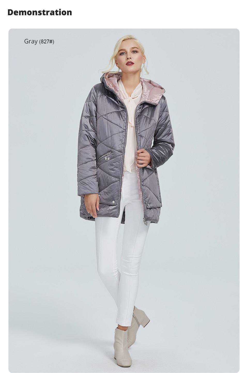 Waterproof fabric with cap design thick cotton Puffer warm parka Winter Jacket The Clothing Company Sydney