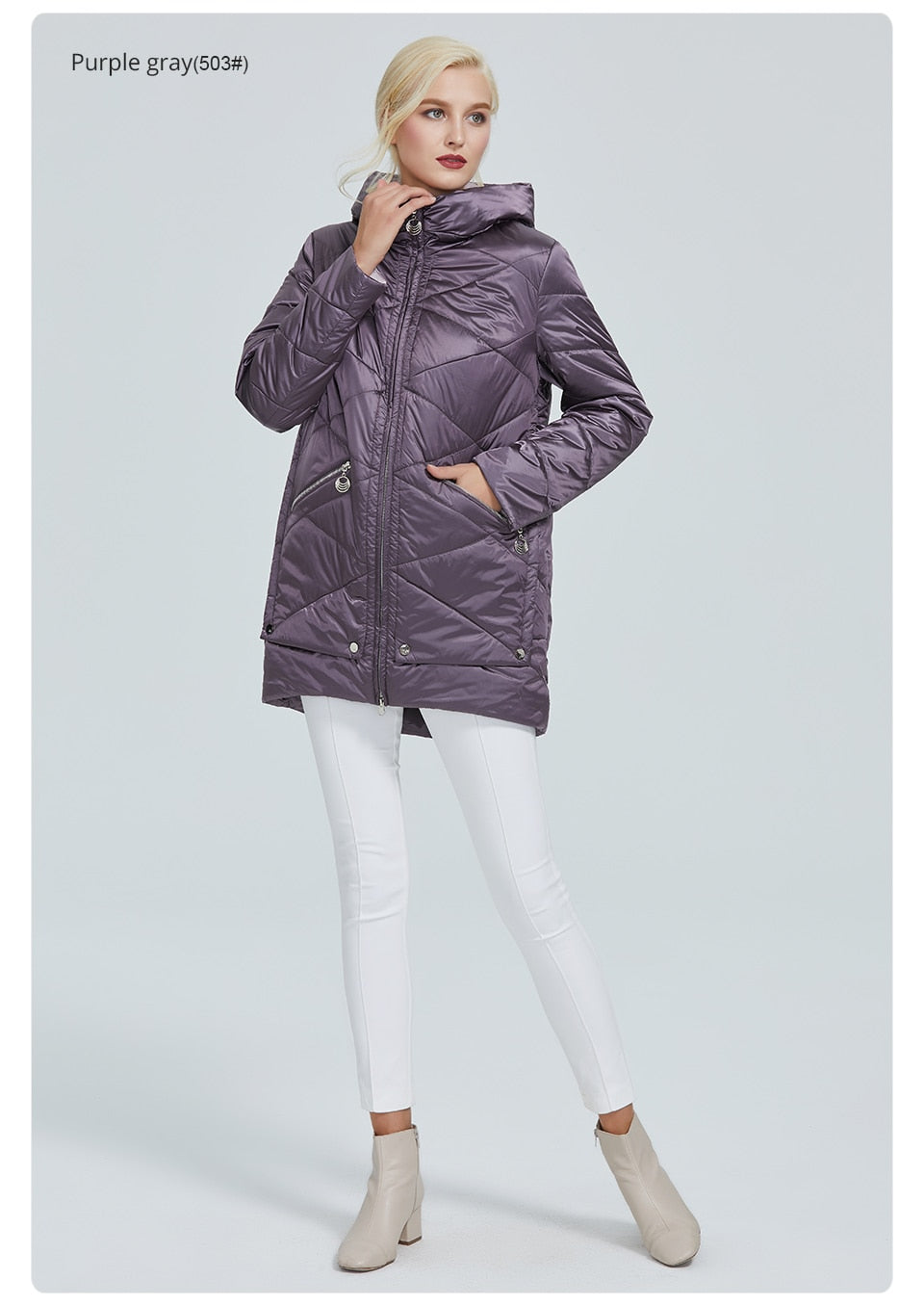 Waterproof fabric with cap design thick cotton Puffer warm parka Winter Jacket The Clothing Company Sydney