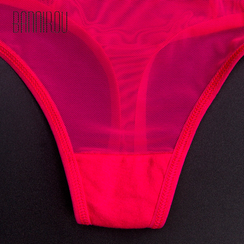 3 Piece Thong G-String Underwear Sexy Mesh Sports T-back Panties The Clothing Company Sydney