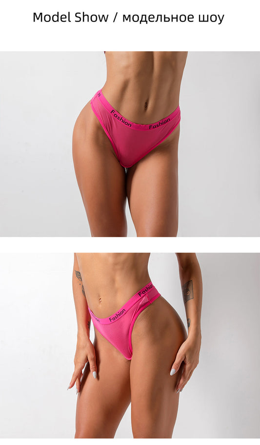 3 Piece Thong G-String Underwear Sexy Mesh Sports T-back Panties The Clothing Company Sydney
