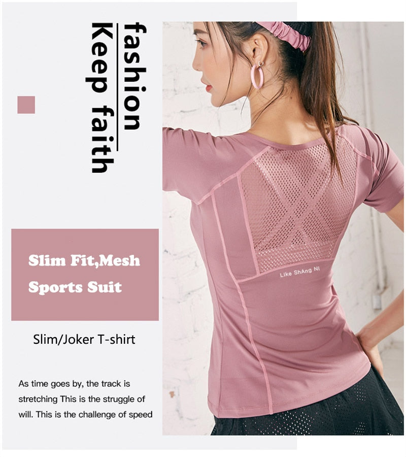 Fitness Clothing Sports Workout Yoga T-shirt Gym Sportswear in 4 colours The Clothing Company Sydney