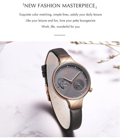 Luxury Fashion Quartz Wrist Watch Ladies Leather Waterproof Watch The Clothing Company Sydney