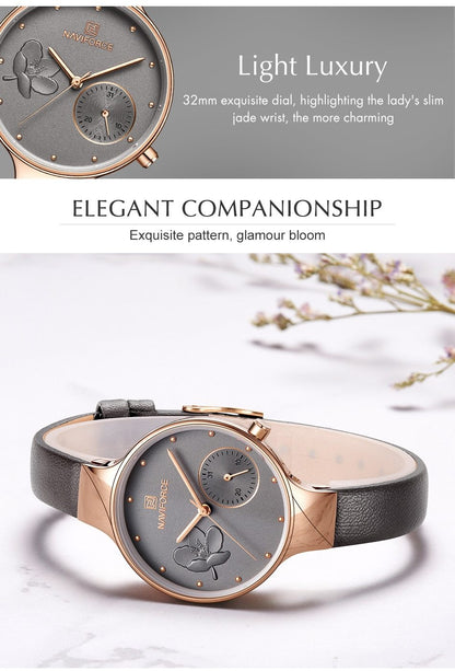 Luxury Fashion Quartz Wrist Watch Ladies Leather Waterproof Watch The Clothing Company Sydney