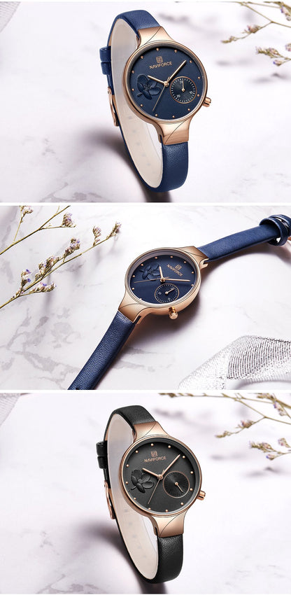 Luxury Fashion Quartz Wrist Watch Ladies Leather Waterproof Watch The Clothing Company Sydney