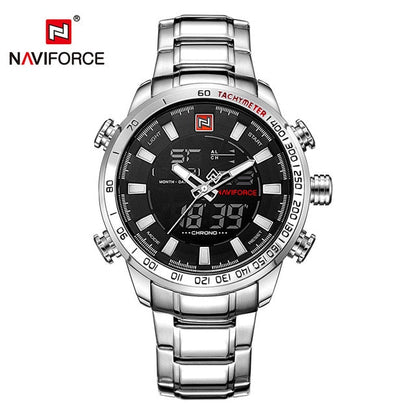 NAVIFORCE Mens Quartz Analog Watch Luxury Fashion Sport Wristwatch Waterproof Stainless Male Watches Clock Relogio Masculino The Clothing Company Sydney