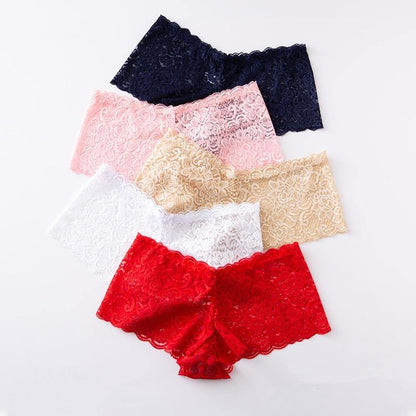 3 Pack Underwear Lingerie Sexy Lace Transparent Panties Briefs High Quality Low Waist Women's Underpants The Clothing Company Sydney