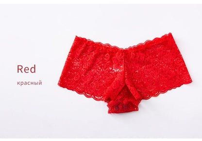 3 Pack Underwear Lingerie Sexy Lace Transparent Panties Briefs High Quality Low Waist Women's Underpants The Clothing Company Sydney