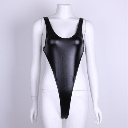 Swimwear Shiny Monokini One Piece Swimsuit Beachwear Swim Suit Thong Leotard Bathing Suits swim suit The Clothing Company Sydney