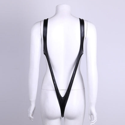 Swimwear Shiny Monokini One Piece Swimsuit Beachwear Swim Suit Thong Leotard Bathing Suits swim suit The Clothing Company Sydney