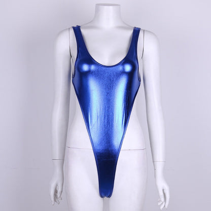 Swimwear Shiny Monokini One Piece Swimsuit Beachwear Swim Suit Thong Leotard Bathing Suits swim suit The Clothing Company Sydney