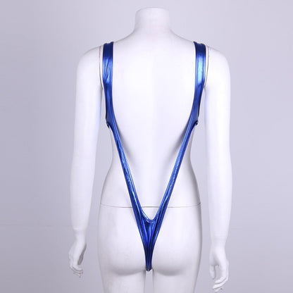 Swimwear Shiny Monokini One Piece Swimsuit Beachwear Swim Suit Thong Leotard Bathing Suits swim suit The Clothing Company Sydney