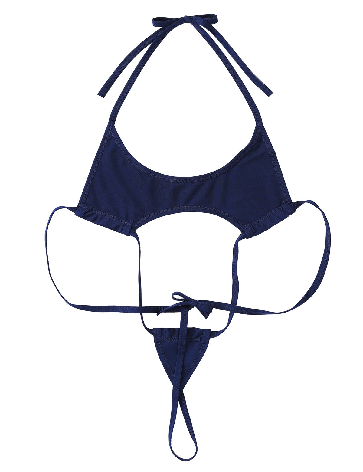 One piece Halter Neck Backless Adjustable G-string T String Slingshot Thong Bodysuit NTrikini Monokini Swimwear The Clothing Company Sydney