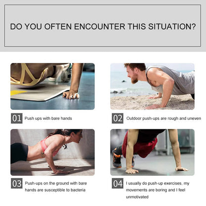 2 Piece H I-Shaped ABS Fitness Push Up Bar Push-Ups Stands Bars Tool For Fitness Chest Training Exercise Sponge Hand Grip Trainer The Clothing Company Sydney