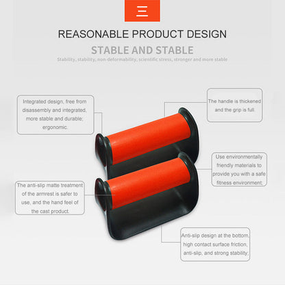 2 Piece H I-Shaped ABS Fitness Push Up Bar Push-Ups Stands Bars Tool For Fitness Chest Training Exercise Sponge Hand Grip Trainer The Clothing Company Sydney