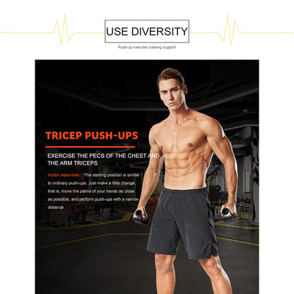 2 Piece H I-Shaped ABS Fitness Push Up Bar Push-Ups Stands Bars Tool For Fitness Chest Training Exercise Sponge Hand Grip Trainer The Clothing Company Sydney