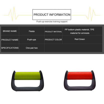 2 Piece H I-Shaped ABS Fitness Push Up Bar Push-Ups Stands Bars Tool For Fitness Chest Training Exercise Sponge Hand Grip Trainer The Clothing Company Sydney