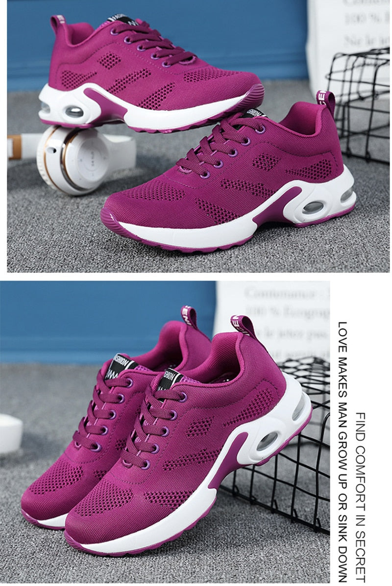 Fashion Lightweight Outdoor Sports Shoes Breathable Mesh Comfort Air Cushion Lace Up Running Shoes Sneakers The Clothing Company Sydney