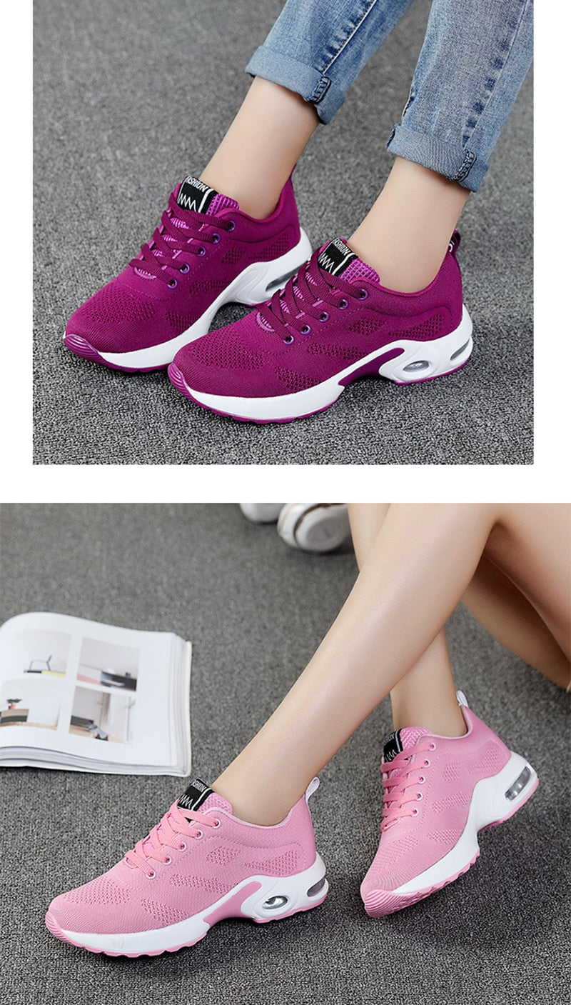 Fashion Lightweight Outdoor Sports Shoes Breathable Mesh Comfort Air Cushion Lace Up Running Shoes Sneakers The Clothing Company Sydney