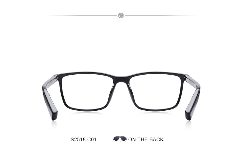 Designer Mens Luxury Acetate Glasses Frame Myopia Prescription Eyeglasses Spring Hinge Silicone Temple Tip Frames The Clothing Company Sydney