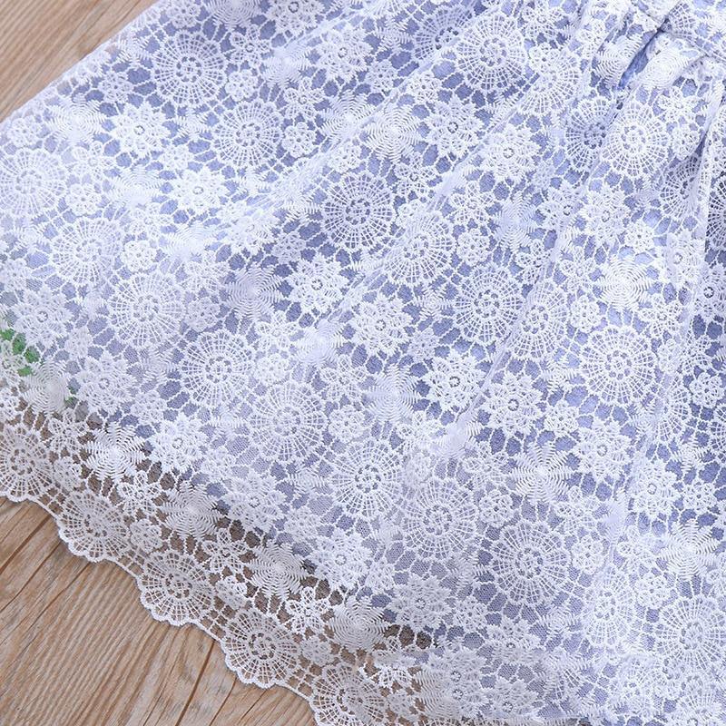 Summer Brand New Floral Lace Silk Dress Fashion Girls Round Neck Flying Sleeve Dress The Clothing Company Sydney