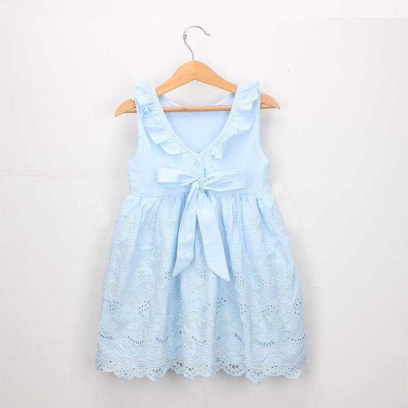 Summer Brand New Floral Lace Silk Dress Fashion Girls Round Neck Flying Sleeve Dress The Clothing Company Sydney