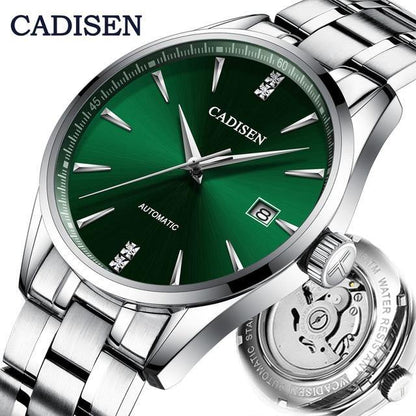 Automatic Mechanical Men's Watch Stainless Steel Japan NH35A Curved Glass Business Fashion Leisure Waterproof Wrist Watch The Clothing Company Sydney