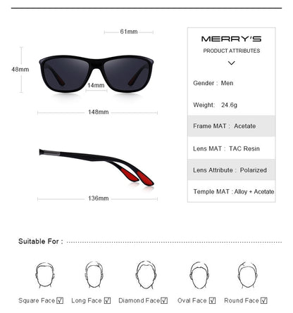 Designer Brand Men's HD Polarized Sports Fishing Eyewear UV400 Protection Sunglasses The Clothing Company Sydney