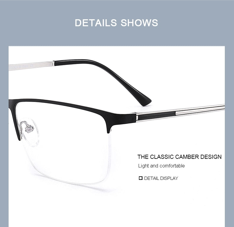 Designer Men Titanium Glasses Frame Ultralight Square Eye Myopia Prescription Eyeglasses Male Optical Frame The Clothing Company Sydney