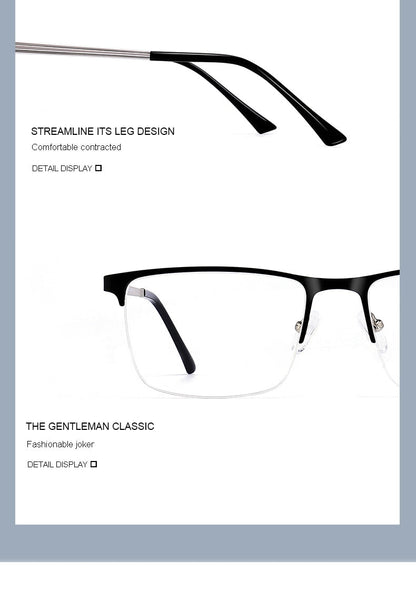 Designer Men Titanium Glasses Frame Ultralight Square Eye Myopia Prescription Eyeglasses Male Optical Frame The Clothing Company Sydney