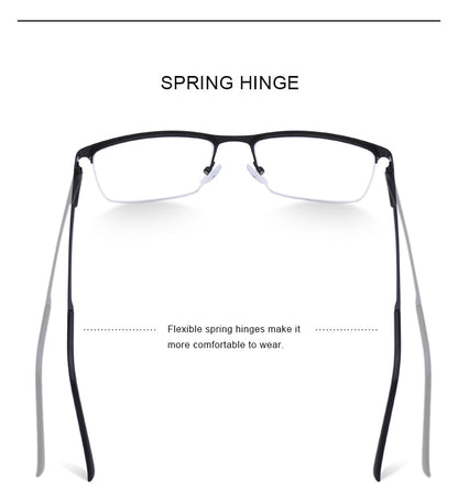 Designer Men Titanium Glasses Frame Ultralight Square Eye Myopia Prescription Eyeglasses Male Optical Frame The Clothing Company Sydney