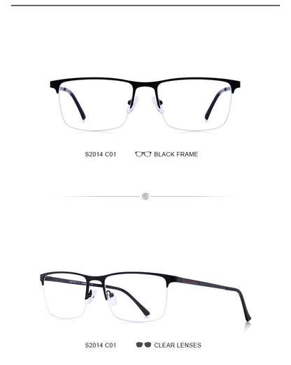 Designer Men Titanium Glasses Frame Ultralight Square Eye Myopia Prescription Eyeglasses Male Optical Frame The Clothing Company Sydney