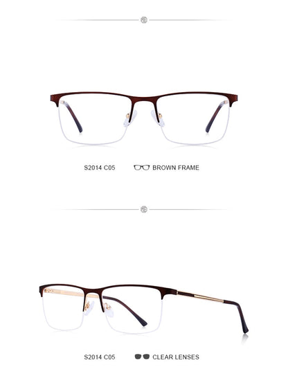 Designer Men Titanium Glasses Frame Ultralight Square Eye Myopia Prescription Eyeglasses Male Optical Frame The Clothing Company Sydney