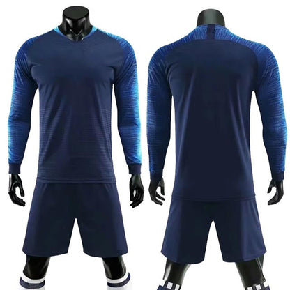 Adult Kids Soccer Long Sleeve Jersey Set Football Training Custom Uniforms Football Sports Set The Clothing Company Sydney