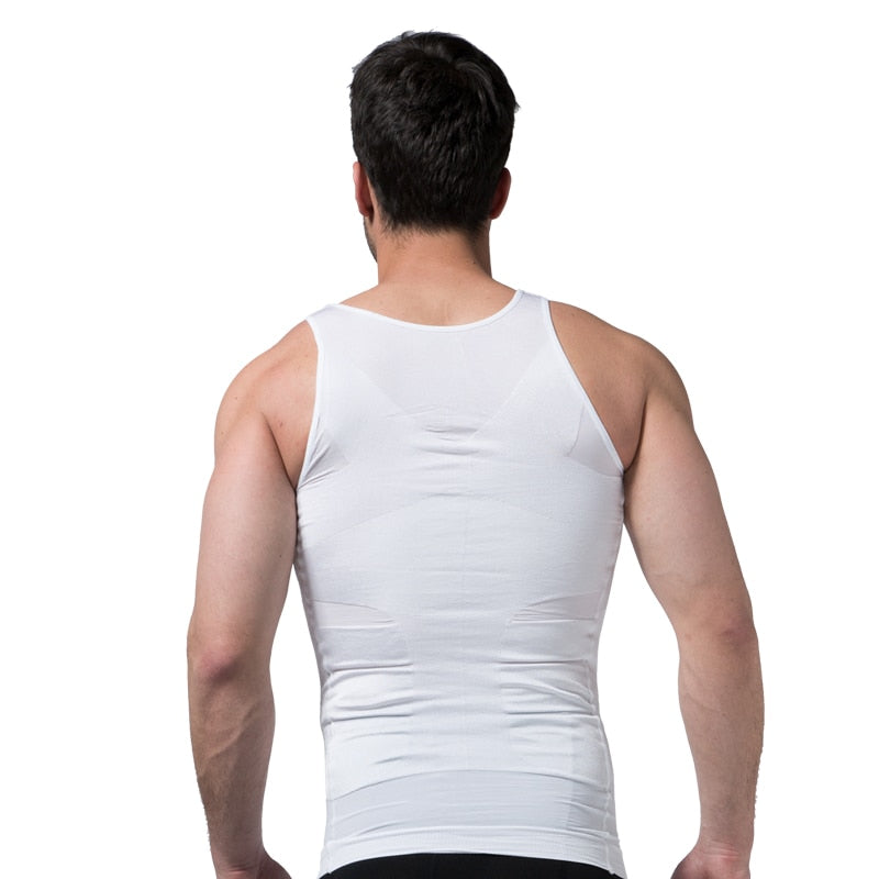 Men's Body Shapewear Corset Vest Shirt Compression Abdomen Tummy Belly Control Slim Waist Cincher Underwear The Clothing Company Sydney